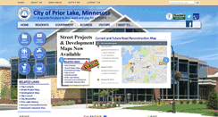 Desktop Screenshot of cityofpriorlake.com